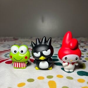 Sanrio Mini Figures Set of 3, Hello Kitty Figurines Lot